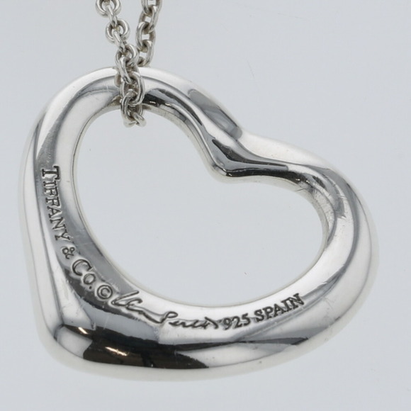 TIFFANY necklace open heart approximately 16mm in width silver 925 Lady's &Co. - Picture 3 of 6